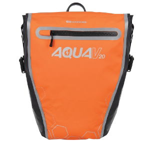 OXFORD AQUA V 20 SINGLE Q/R PANNIER BAG ORANGE/BLACK