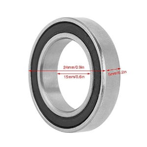 Sealed Bearing 15mm x 24mm x 5mm For Hubs and Motors (6802 2RS)
